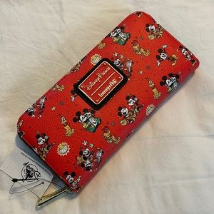Disney Parks Loungefly Long Wallet Mickey & Minnie’s Runaway Railway NWT